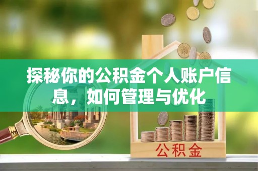 桐城探秘你的公积金个人账户信息，如何管理与优化