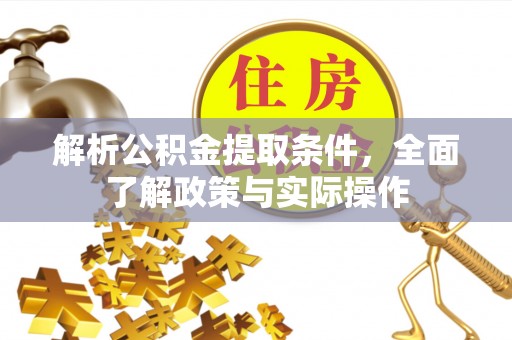 桐城解析公积金提取条件，全面了解政策与实际操作