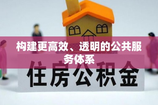 桐城构建更高效、透明的公共服务体系