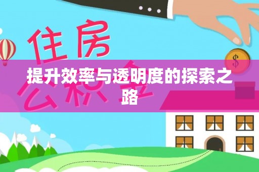 桐城提升效率与透明度的探索之路