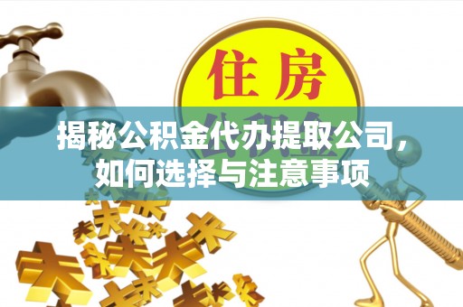 桐城揭秘公积金代办提取公司，如何选择与注意事项