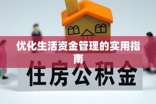 桐城优化生活资金管理的实用指南