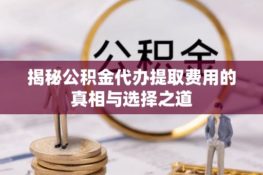 桐城揭秘公积金代办提取费用的真相与选择之道