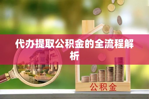 桐城代办提取公积金的全流程解析