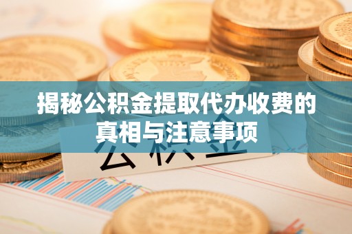 桐城揭秘公积金提取代办收费的真相与注意事项