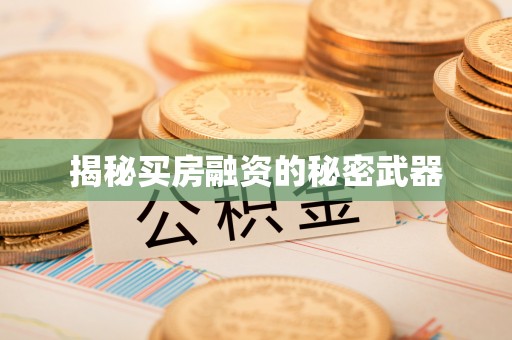 桐城揭秘买房融资的秘密武器
