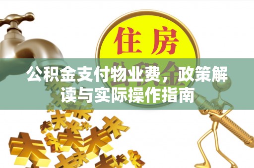 桐城公积金支付物业费，政策解读与实际操作指南