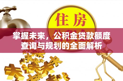 桐城掌握未来，公积金贷款额度查询与规划的全面解析