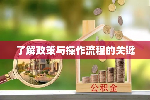 桐城了解政策与操作流程的关键