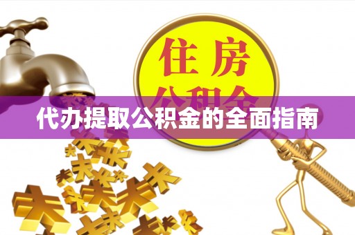 桐城代办提取公积金的全面指南