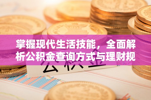 桐城掌握现代生活技能，全面解析公积金查询方式与理财规划