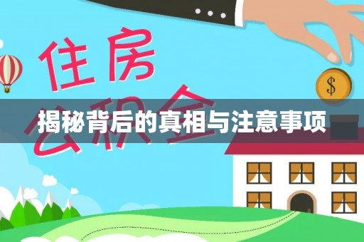 桐城揭秘背后的真相与注意事项