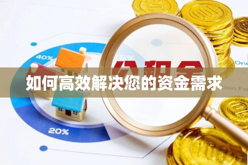 桐城如何高效解决您的资金需求